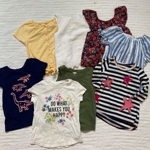 Lot of 9 4T Summer Shirts - Old Navy/ Cat & Jack